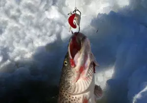 Зимняя рыбалка на щуку на краба